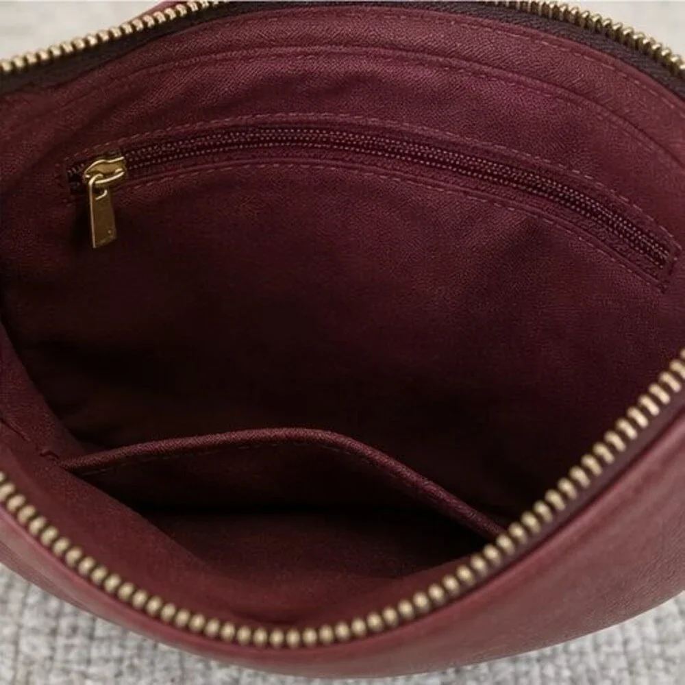 Slate Pebbled Crossbody Bag